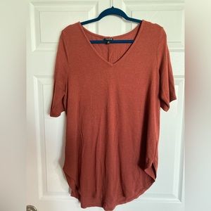 2 for $14-- Torrid size 2 burnt umber short sleeve sweater